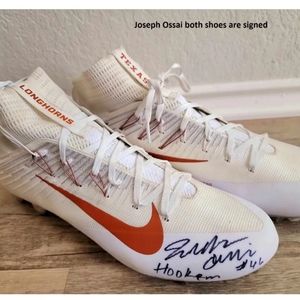Joseph Ossai autographed Longhorns cleats